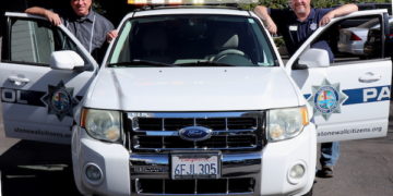 Big Mike and Sean Redmond of Stonewall Citizens’ Patrol