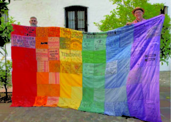 A Latinx flag flourishing with community collaboration in North County