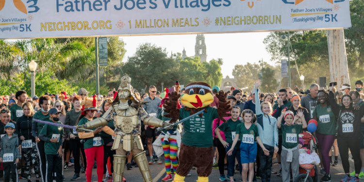 Thousands of San Diegans to Flock Back to Balboa Park for Father Joe’s Villages’ 21st Annual Family Friendly Thanksgiving 5K